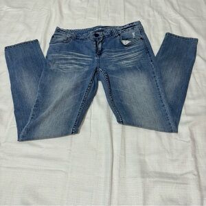 INC Light Wash Distressed Jean Regular Fit Size 10